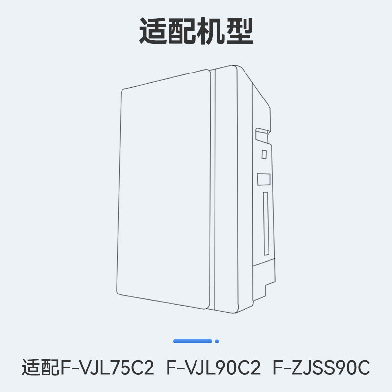 万创适配松下空气净化器F-66C7VX/VJL75C2/90C2滤网71C7PX滤芯ZJS