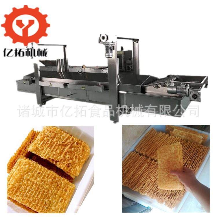 天津麻叶油炸线地方煎饼薄脆油炸设备多少钱产能3000片|h定做