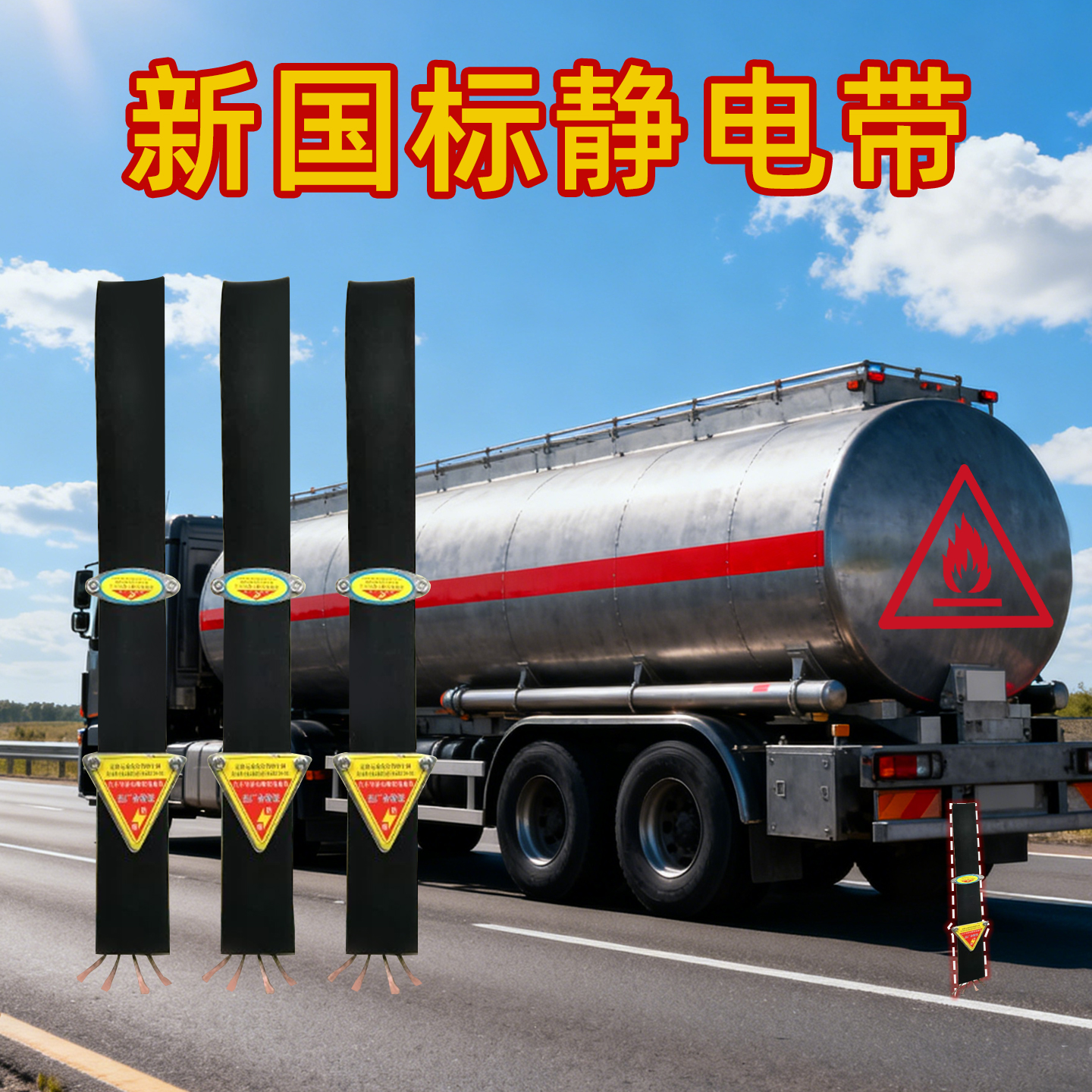 新国标静电带危险品货车除静电