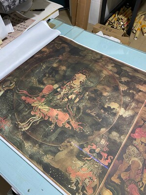法海寺壁画 绢布微喷 赴会西赴会殊帝释天大普贤东月观音文水菩萨