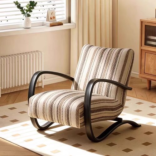 舒格尔伯克休闲椅客厅法式复古阳台卧室沙发椅子中古风设计师单椅