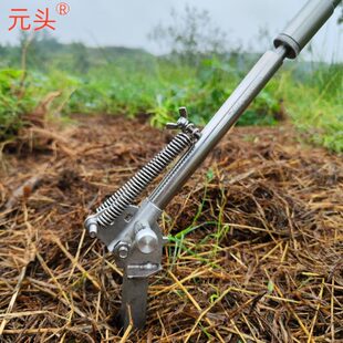 过河钓抬钓不锈钢双弹簧助力摇脚地插过江钓座子底座支架元头渔具