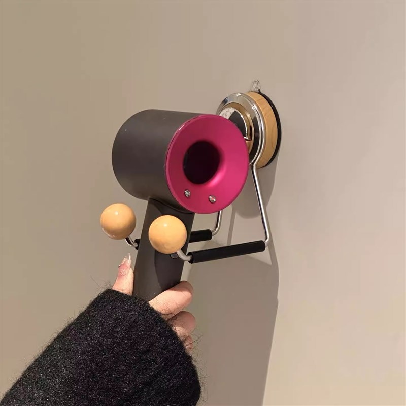 吹风机置物架吸盘免打孔卫生间浴室壁挂J式电吹风支架风筒收纳挂