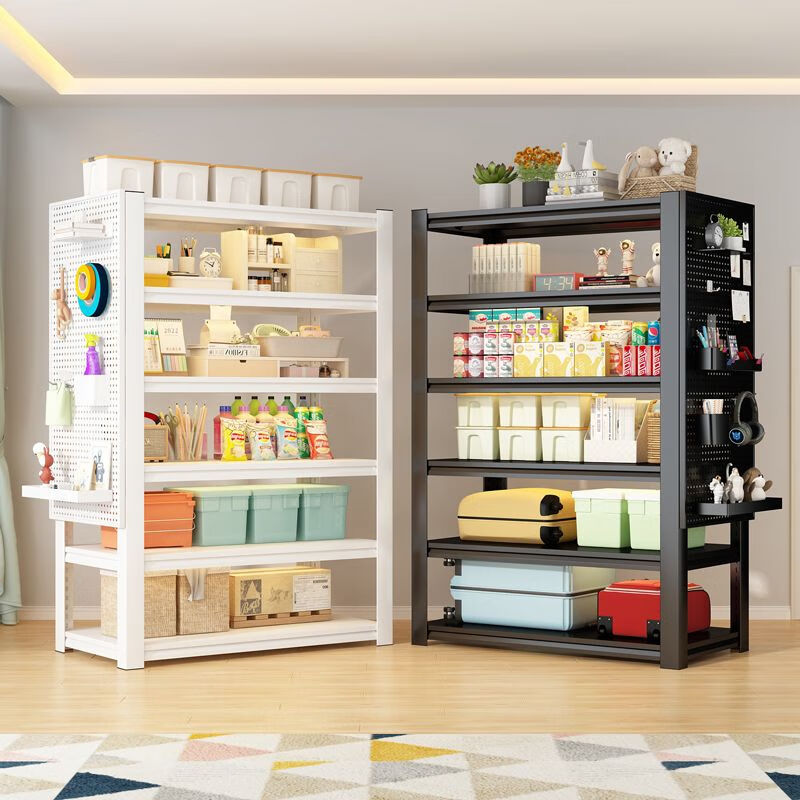 置物架洞洞板钢制收纳架多层加厚