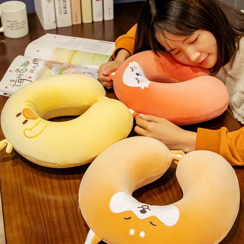 u型枕护颈枕专用脖枕记忆棉飞机脖子靠H枕午睡枕学生旅行睡觉u形