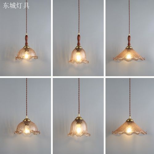 民宿复古日式过道玄关p灯餐厅吧台咖啡厅卧室床头花纹床头黄铜吊