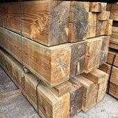 户外防腐木红松防溜吊车支腿铁路木方铁轨随车吊三角火车枕木杉木