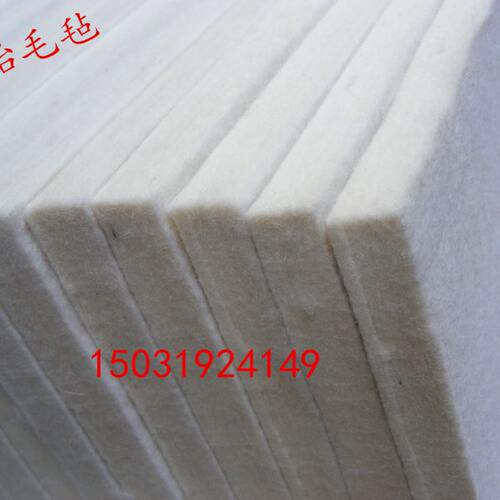 工业吸油毛毡1*1米*10mm  高密度耐高温 耐磨化纤混纺纯羊毛毡