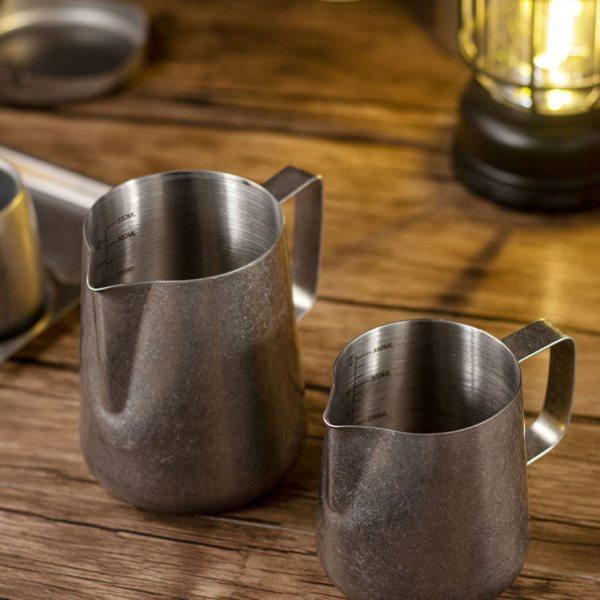 复古创意304不锈钢带刻度拉花杯意式咖啡拉花奶缸奶泡杯尖嘴奶壶,餐饮具,拉花缸/拉花杯/打奶缸,淘宝优惠券,粉丝福利购,淘宝优惠卷