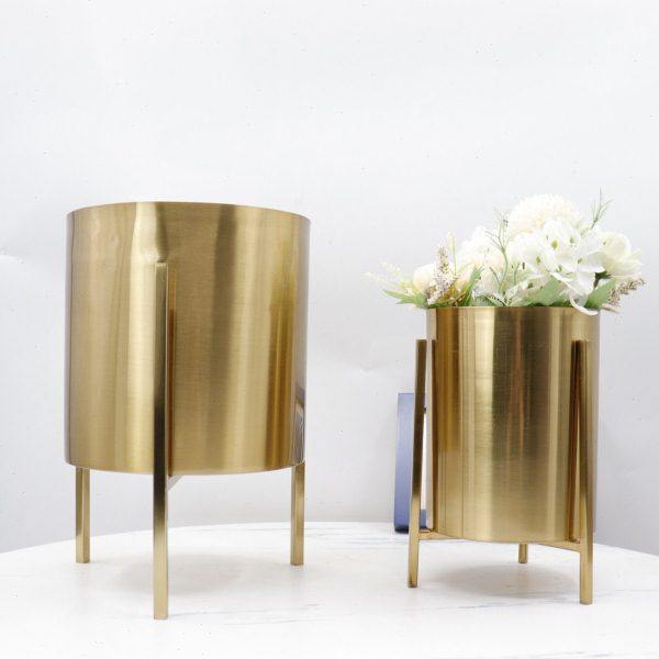 北欧电镀绿植花架简约风金色直筒铁艺花器家居装饰摆件客厅电视柜,饰品/流行首饰/时尚饰品新,摆件,淘宝优惠券,粉丝福利购,淘宝优惠卷