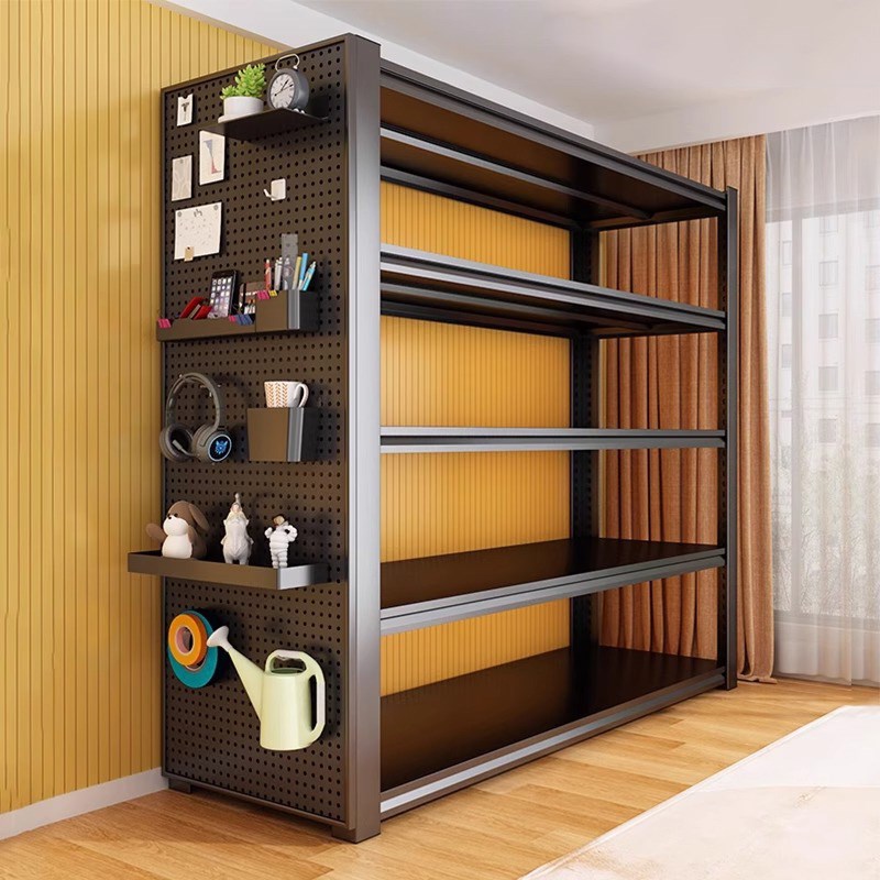 洞洞板货架家用落地置物架多层阳台仓库杂物收纳架W商用超市展示