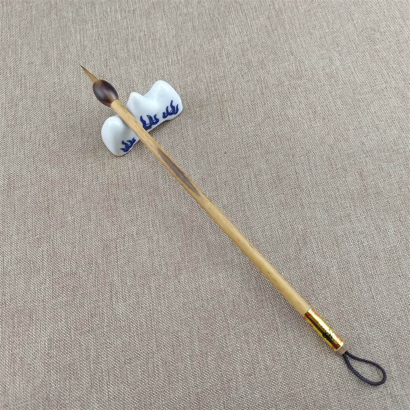 善琏湖笔纯狼毫蝇头小楷r抄经勾线毛笔学生初学者练习书法专业用