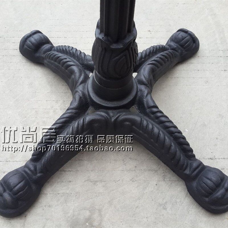 铸铁桌腿餐台脚桌子腿支r架底座虎爪吧台欧式复古铁艺桌脚咖啡桌