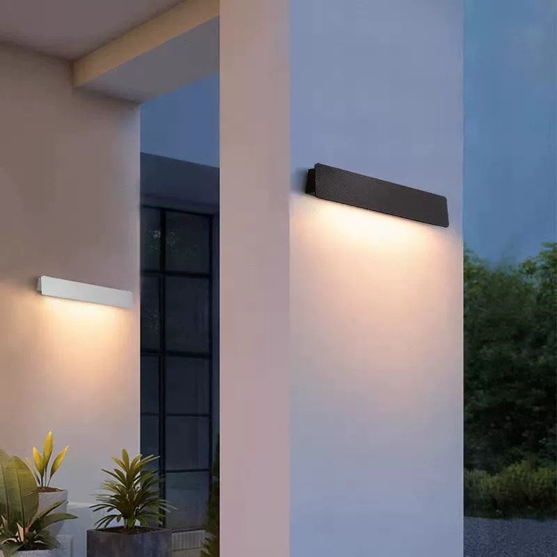 太阳能户外壁灯防水庭院壁灯室A外柱子壁灯洗墙灯露台灯别墅外墙