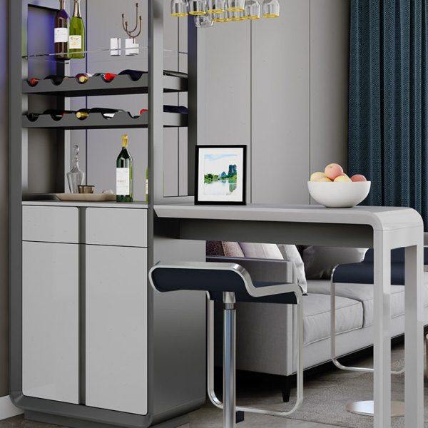 小吧台桌家用酒柜现代简约隔断柜酒吧柜子客厅餐厅柜一体桌玄关柜