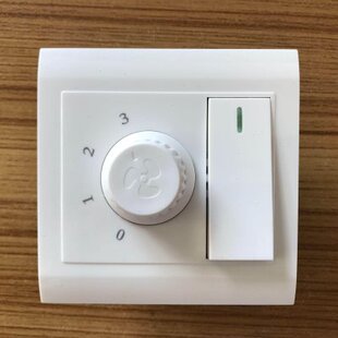 风扇加档器风扇电扇调速开关插座面板吊扇调速器带灯开关一开单控