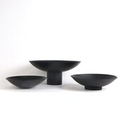 新中式 饰品 房间茶几酒店售楼处软装 铁艺圆形装 饰果盘花器摆件样版