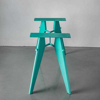 瑞士vitra EM Table餐桌脚书桌腿办公桌支架小户型家用餐台脚定作