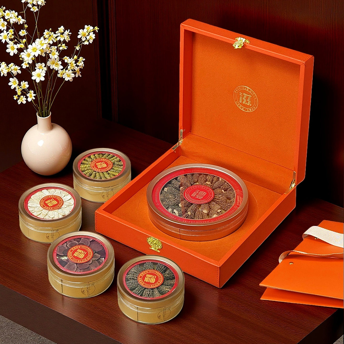 珍藏好礼礼盒西洋参红参鹿茸石斛芝送礼营养送长辈滋补品领导礼物