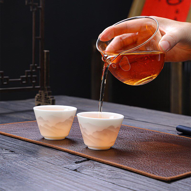 变色悬停漂移盖碗旅行茶具套外户旅行茶具