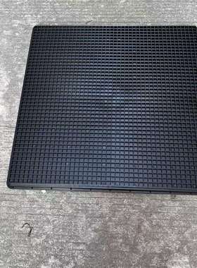 深圳 广州电子产品零配件黑色周转箱 PP防静电方箱650*650*40mm