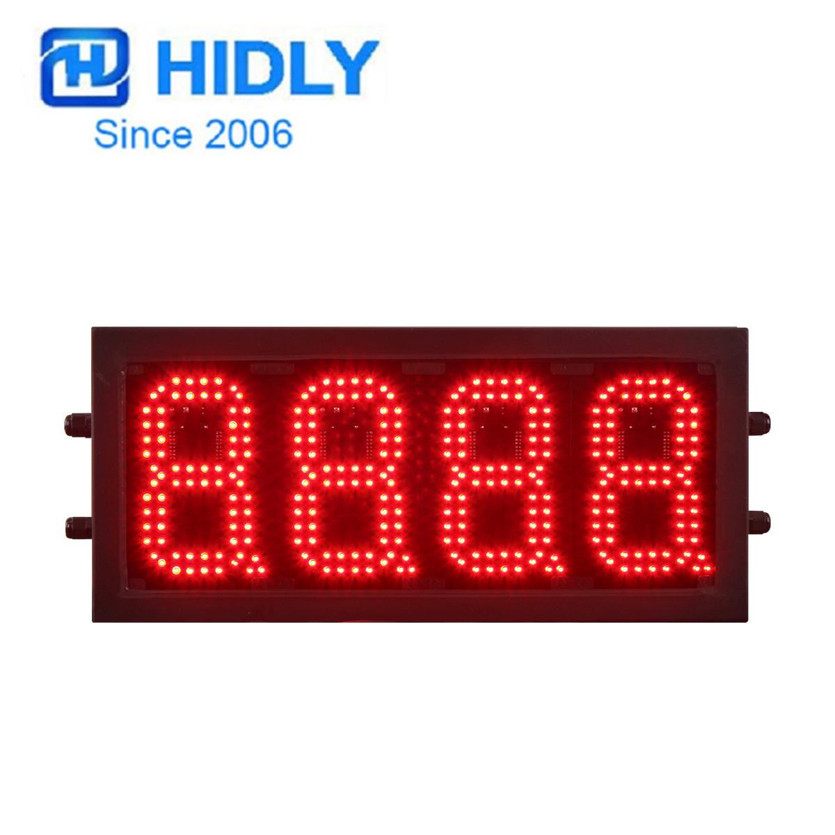 加油站LED价格牌6寸红色户外LED油价数字显示屏厂家出口货源