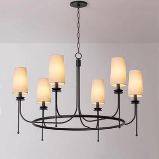 小美式乡村别墅复式2025年新款大厅民宿主灯 轻法式复古客厅吊灯