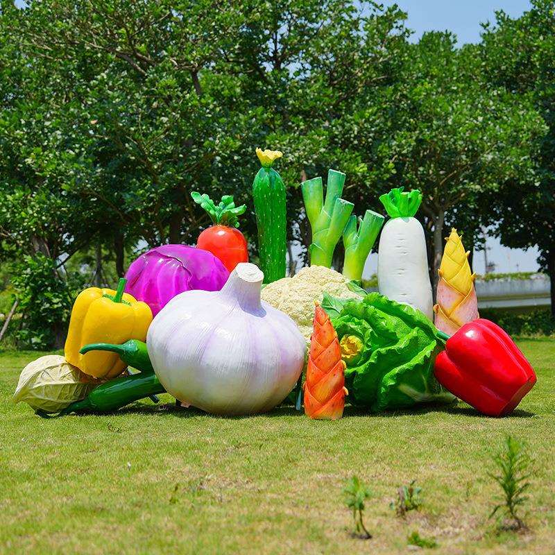 仿真植物玻璃钢水果蔬菜雕塑草莓果园农场装饰摆件大型户外花园林