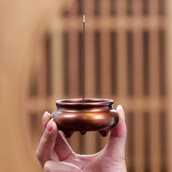 紫巅小号纯黄铜香炉家用室内檀香炉供佛茶道创意香薰炉供奉熏香炉,家居饰品,香薰炉,淘宝优惠券,粉丝福利购,淘宝优惠卷