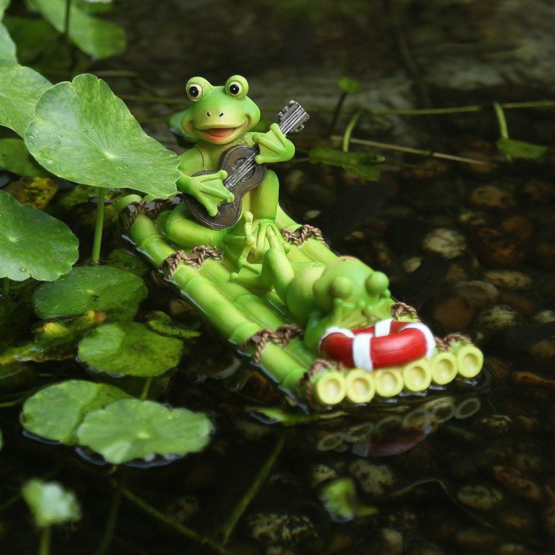 创意鱼缸漂浮水摆件户外庭院花园鱼池水池M微景观U造景装饰可爱青