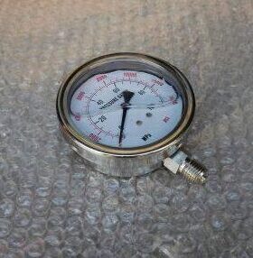 定制 直径75mm 直径80mm不锈钢耐震压力表 压力100mpa 14000psi