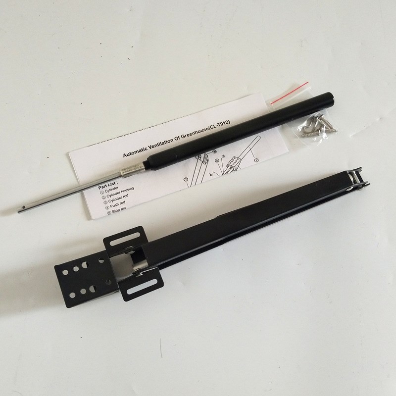 黑色单弹簧开窗器花园暖房太阳房自动温控器现货支撑力7kg