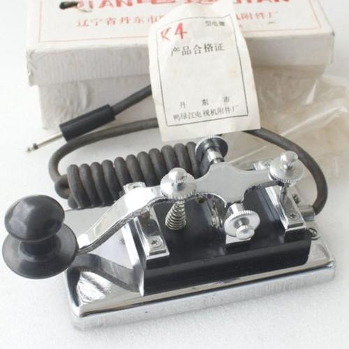 K-4丹东4mm插头139小八一电键电台发报机报务员短波道具密室逃脱