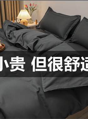 春秋被套被罩男生棉质款床单学生宿舍被单四件套冬磨毛单人女亲肤