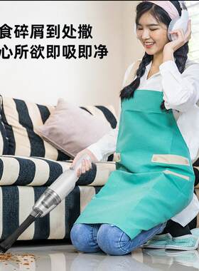 旋转车载无线吸尘器大吸力家用小型室内大功率便携式家车干湿两用