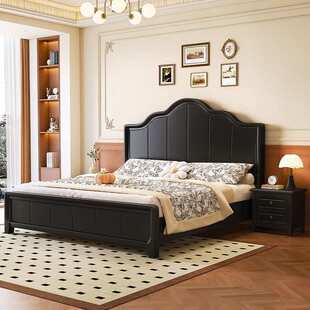 美式轻奢现代简约1.5米卧室豪华储物青少年1.8家用婚床双人床组合