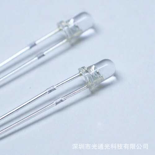 雾状透明f3红绿双色无极led灯珠3mm红蓝直插指示灯led发光二极管