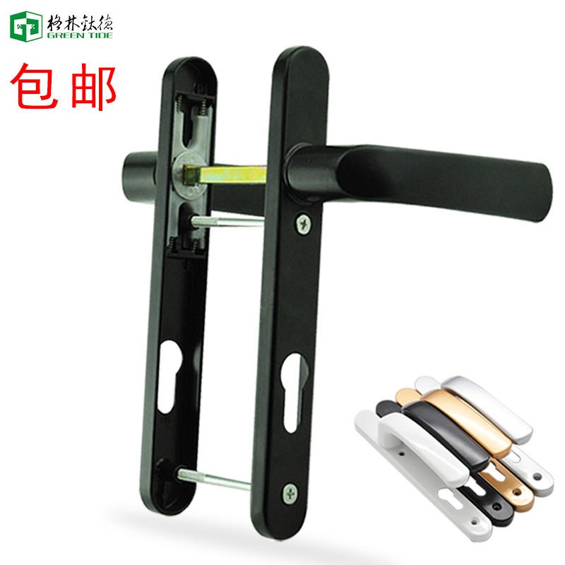 铝合金平开门对穿执手 断s桥铝平开门执手 塑钢门把手门锁 门拉手