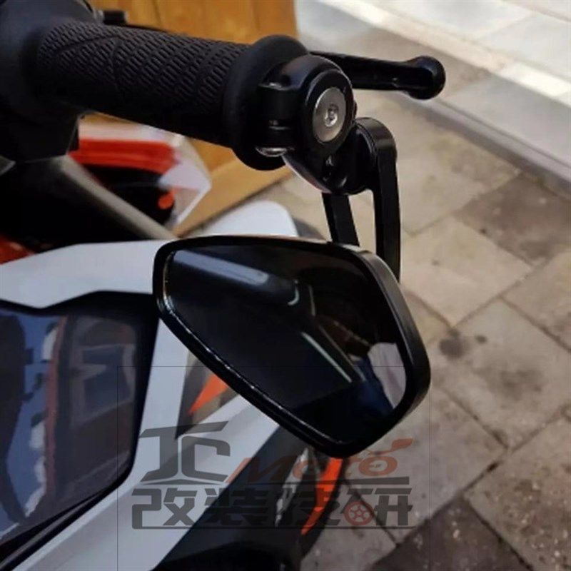 适用于KTM DUKE 250 390 790改装车把后视镜手把端子镜反光镜配件