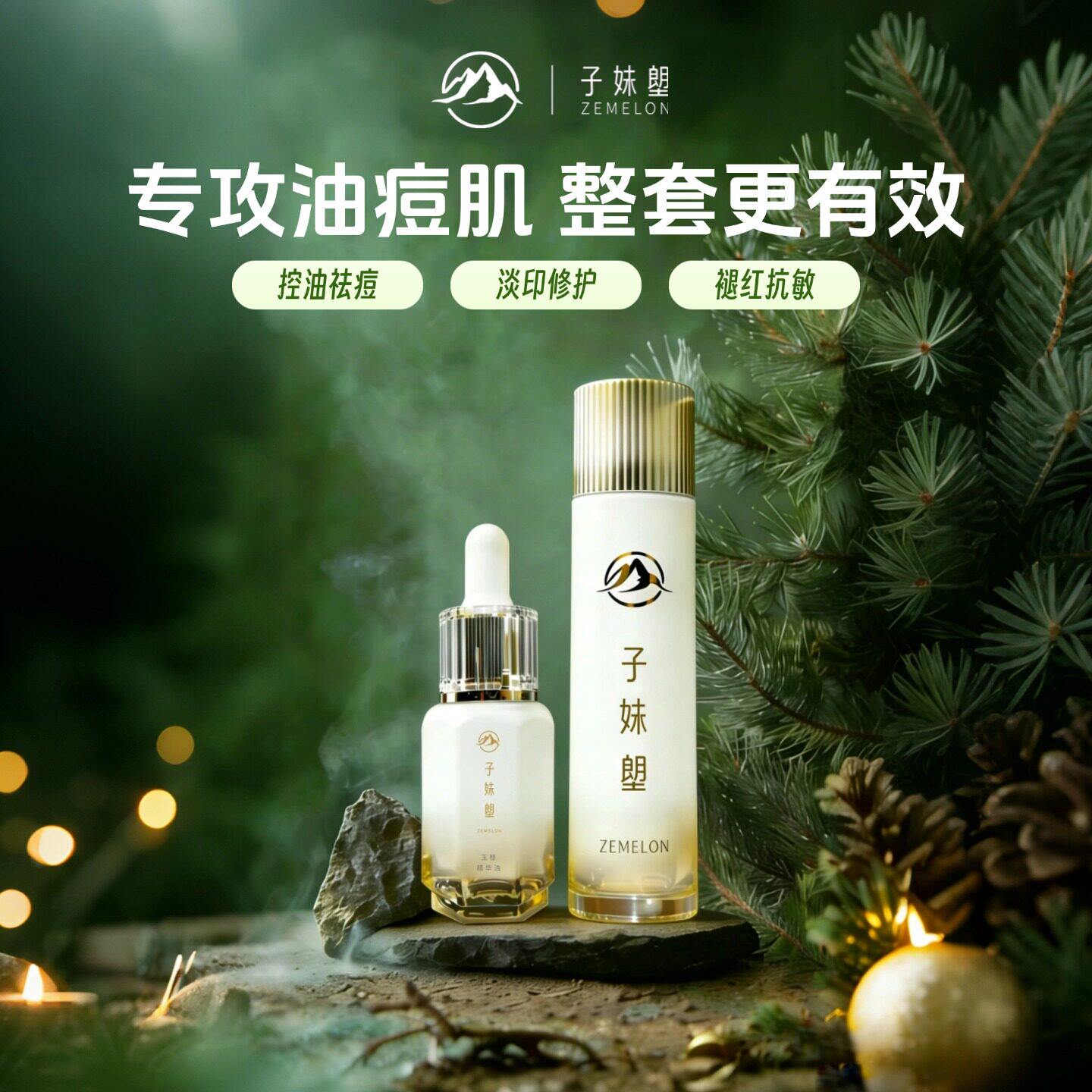 祛痘滋养水精华油套装