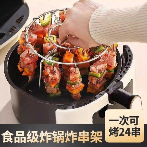 304不锈钢立式免翻面烧烤架烤串圆形吊挂烤肉签子家用烤箱多功能,厨房/烹饪用具,烧烤架,淘宝优惠券,粉丝福利购,淘宝优惠卷