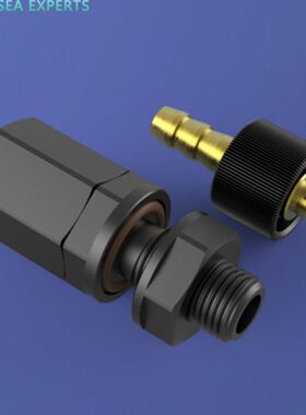 M10气密测试嘴密封测试舱体排气抽真空阀自密封单向阀PRV止回阀