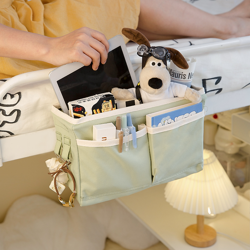 上铺床边挂篮大学生宿舍收纳好物床上神器布艺P挂袋学生床头置物