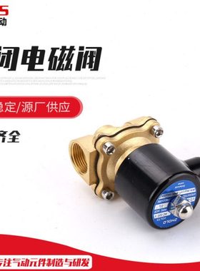 2W系列常闭电磁阀4分水阀2W160-15全铜电磁水阀2W160-152W电磁式