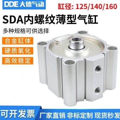 SDA大缸径气缸125/140/160x5x10x15-20-30-40-50-75-100S薄型气缸,标准件/零部件/工业耗材,气缸,淘宝优惠券,粉丝福利购,淘宝优惠卷