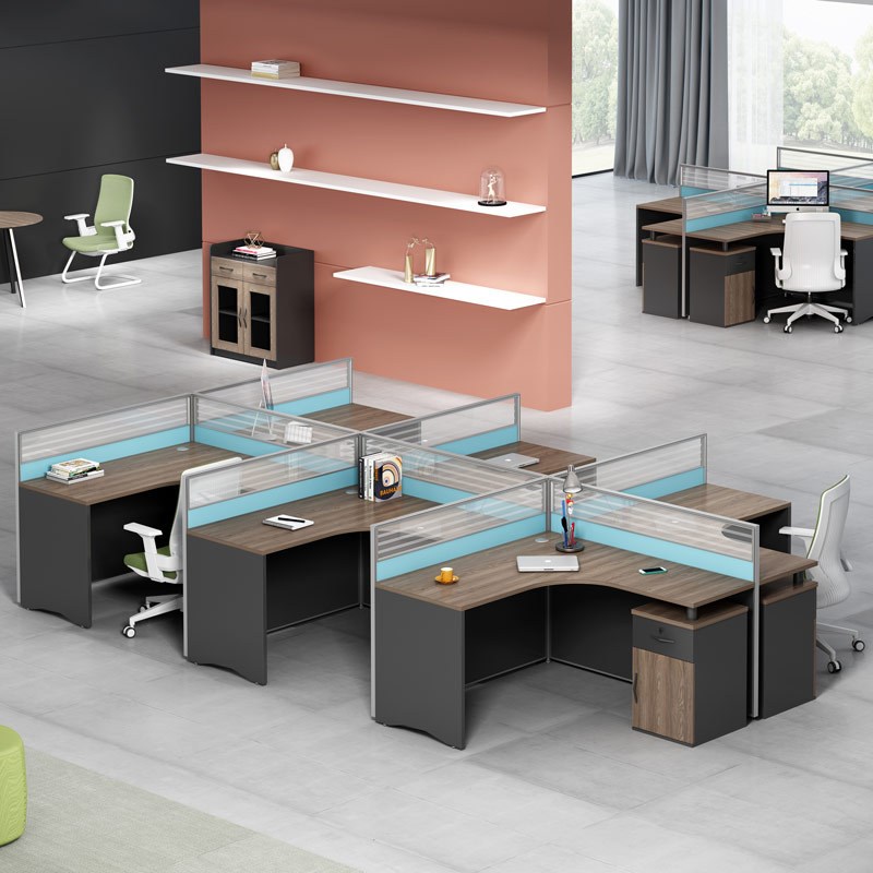 现货职员工位屏风办公桌简约财务办公卡位自由组合工位卡座