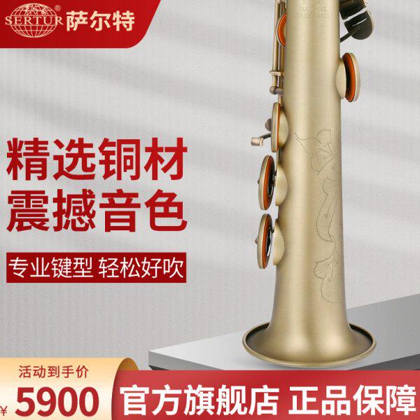 进口铜材台湾萨尔特高音萨克斯乐器直管一体降b调SP-6600专业演奏