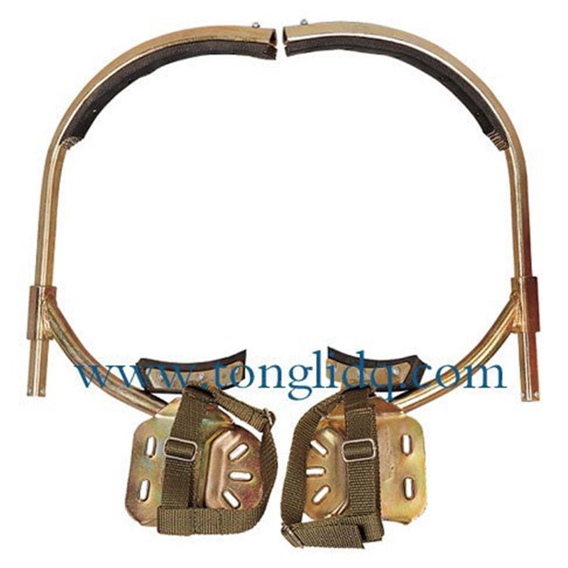 水泥杆爬杆器电力转向铁鞋脚扣 登高工具脚扎子脚趴上电线杆 通力