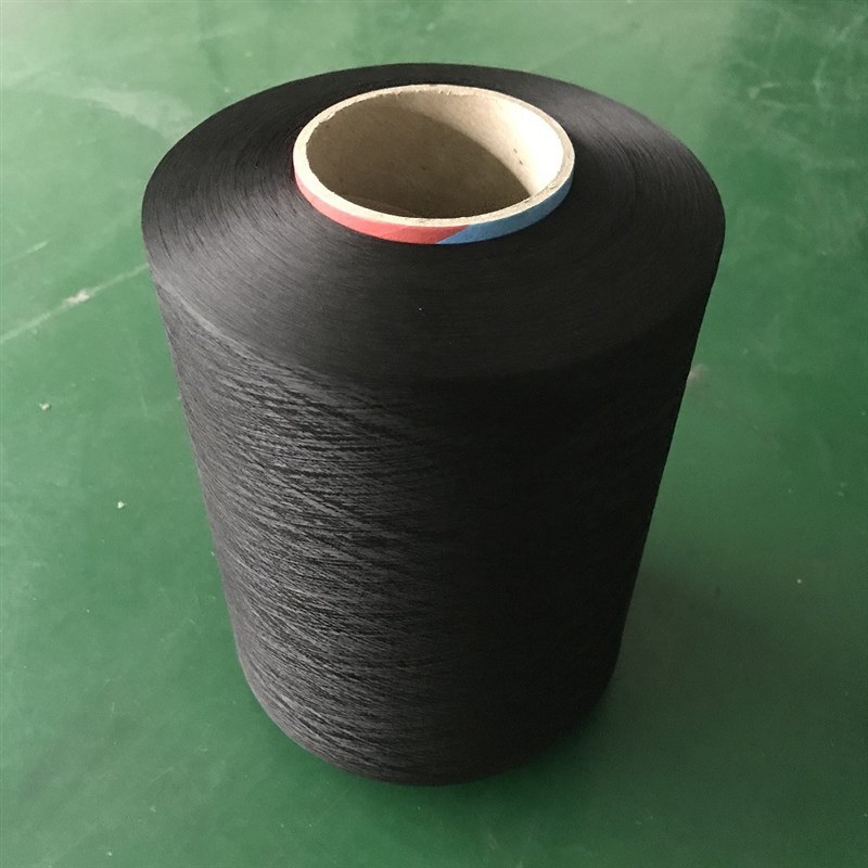 涤纶DTY50D+20D导电碳纤维 无尘防静电工作服专用导电丝纱线