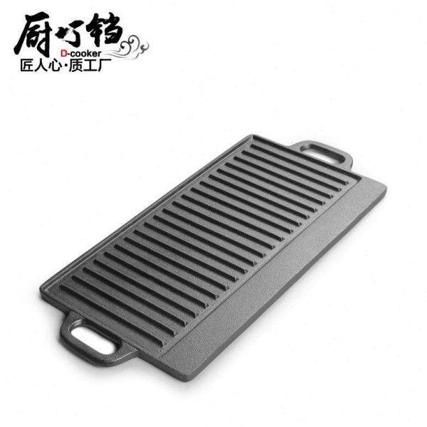 盘铸铁烧烤烤户外铁板烤肉长方形双面家用牛排烧锅无涂层商用煎不,厨房/烹饪用具,烧烤盘,淘宝优惠券,粉丝福利购,淘宝优惠卷